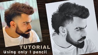 Virat Kohli Drawing step by step  How to draw Virat Kohli  YouCanDraw [upl. by Adav]