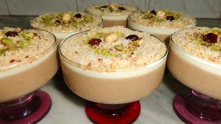 Crème assida aux noisettes  عصيدة البوفريوة التونسية [upl. by Adidnac179]