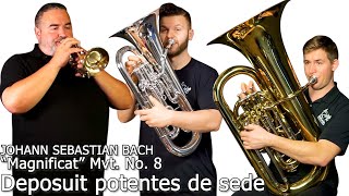 JSBach quotDeposuitquot from quotMagnificatquot NEW BRASS TRIO [upl. by Alol240]