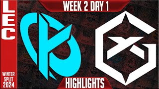 KC vs GX Highlights  LEC Winter 2024 Week 2 Day 1  Karmine Corp vs GiantX [upl. by Keeryt274]