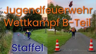 Jugendfeuerwehr Wettkampf Anleitung BTeil Staffel Hessen [upl. by Botzow798]