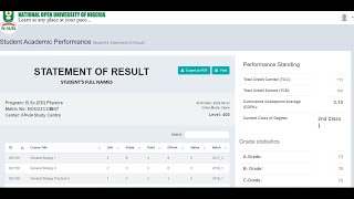 Free NOUN Statement of Results100 Portal Analysis 2022 [upl. by Mair]