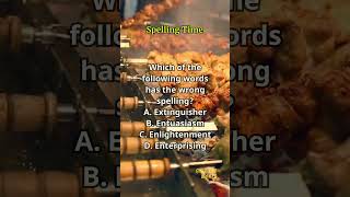 Spelling Time 580 spelling englishlearning englishvocabulary questions quiz [upl. by Sheryle]