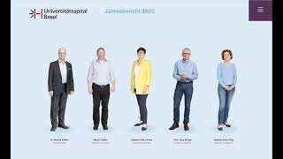 Unispital Basel  Jahresbericht 2020 interaktiv  Direktion Startseite OSW 2021 [upl. by Ralyks]