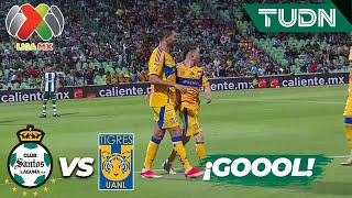 ¡EL REY TIGRE Gran gol de Gignac  Santos 01 Tigres  Liga Mx AP2024  J4  TUDN [upl. by Kiraa433]