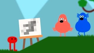 Why Games Shouldnt Let Me Draw Stuff  Pikuniku First Look Gameplay  Lets Game It Out [upl. by Abla]