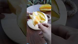 Cutting Fresh Star Fruit [upl. by Cacia]