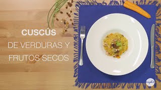 Cuscús de verduras y frutos secos Receta paso a paso de Miplato [upl. by Aihpos734]