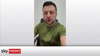 Ukraine Invasion President Zelenskyy says Russian missiles destroyed Vinnytsia airport [upl. by Ahsaf]