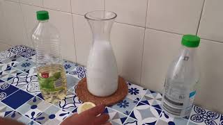 How To Make Fermented Milk At Home Lben  Recipe [upl. by Aidam]