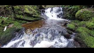 Overton House Burn Waterfalls Kilpatrick HillsWest Dunbartonshire [upl. by Sorel]