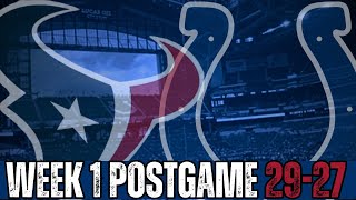 Texans vs Colts 2024 NFL Week 1 Postgame Analysis [upl. by Aunson]