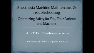 Anesthesia Machine Maintenance amp Troubleshooting [upl. by Barayon]