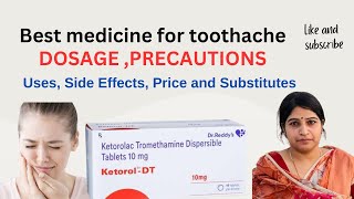 Medicine for toothache ketorol Dt treats moderate to severe pain [upl. by Frieder]