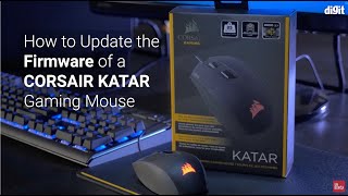 How to Update the Firmware of a Corsair Katar Gaming Mouse [upl. by Amzaj409]