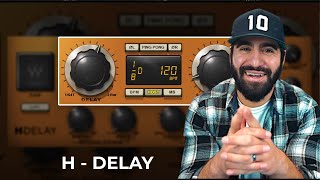 Waves  HDelay Hybrid Delay  Plugin Review  First Look [upl. by Bacchus]