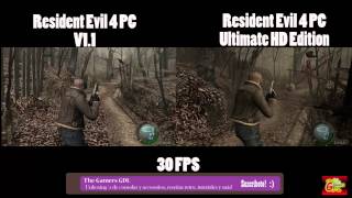 Resident Evil 4 patch 11 VS Resident Evil 4 Ultimate HD Edition  Comparison PC [upl. by Turner]