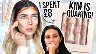 I TRIED KKW BEAUTY DUPES PRIMARK IS NOT PLAYING I SPENT £8 [upl. by Issor694]