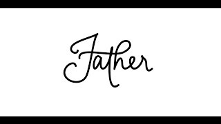 How to Hand Letter Father in Illustrator [upl. by Assert]