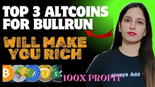 Top3 Best Altcoins for BULLRUN🚀  Best Crypto Coins For 2025 HIGH POTENTIAL CRYPTO [upl. by Mariken]