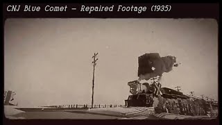 CNJ Blue Comet  Repaired Footage 1935 [upl. by Aikrahs]