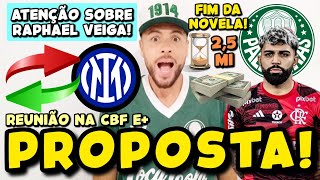 FIM DA NOVELA GABIGOL NO PALMEIRAS PROPOSTA MILIONÁRIA CHEGANDO DA ITÁLIA NOVIDADE SOBRE VEIGA E [upl. by Oby]