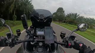 Ducati Multistrada V4S Grand Tour Singapore  Riding South in B roads [upl. by Friede]