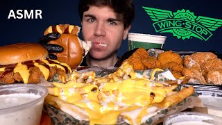 ASMR MUKBANG WINGSTOP EXTRA CRISPY CHICKEN amp FRIES  WITH CHEESE  RANCH [upl. by Nhguavoj344]