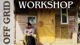 Building an off grid workshop  framing the walls ready for wattle and daub [upl. by Robillard401]