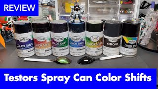 Review Testors Color Shift Spray Cans  Great Results [upl. by Lucilia934]