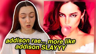 ADDISON RAE IS HERE TO SAVE POP MUSIC  AR EP REACTION [upl. by Darcia]