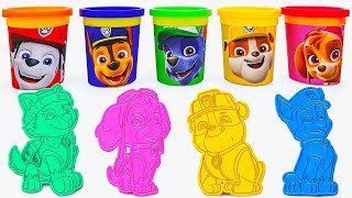 Create and Learn with Paw Patrol Play Doh and Molds  Preschool Toddler Learning Video [upl. by Yetty301]