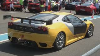 F430 challenge  F430 GT2 F430 GT3 on the track [upl. by Yrdnal]