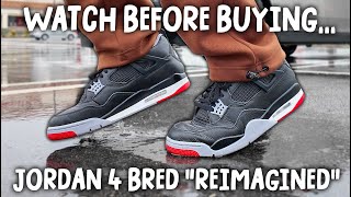 I Wore Jordan 4 BRED REIMAGINED for 1 week and This is What Happened [upl. by Crescint]