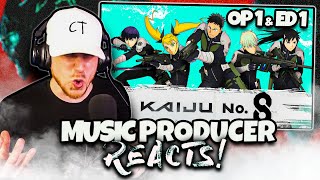 Music Producer Reacts to KAIJU NO 8 OP 1 amp ED 1 🔥🔥 Abyss amp Nobody [upl. by Idel158]