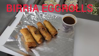 BIRRIA EGG ROLLSSPRING ROLLS THIS IS A MUST TRY fingerfood eggrollstreetfood birria [upl. by Hanae]