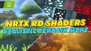 TOP BEST SHADERS MCPE 120 REALISTIC TERBAIK RINGAN NO LAG NRTX RD Shaders rtx shaders mcpe [upl. by Barbur]