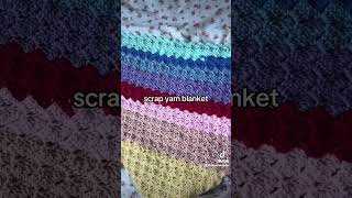 scrap yarn crochet blanket crochet with me crochet blanket [upl. by Junji]