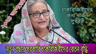 নতুন পে স্কেলে সরকারি চাকরিজীবীদের বেতন বৃদ্ধি ২০২৪। new pay scale salary increment 2024 [upl. by Arded]