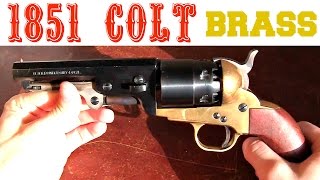 Pietta 1851 Brass Colt Navy Black Powder Review [upl. by Auvil]