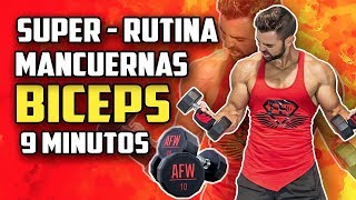 🔴 RUTINA BICEPS 9 MINUTOS 1  💪🏻 MANCUERNAS FUNCIONA ✅ [upl. by Marsh]