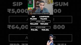 Sip vs Lumpsum Returns 🤑 shorts personalfinance [upl. by Brandwein923]