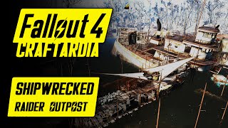 Fallout 4 Raider Settlement Realistic  Shipwrecked Raider Outpost  Fallout 4 Settlement Building [upl. by Adnawad]