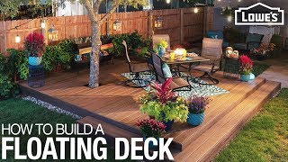 How to Build a Floating Deck [upl. by Leonard]