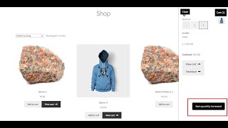 WooCommerce mini cart ajax update show custom notification messages [upl. by Lilah288]