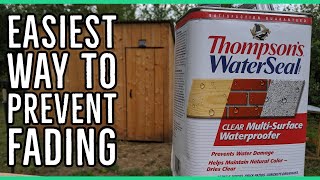 Easiest Way To Seal Wood and Prevent fading Using Thompsons Water Seal Application Trick [upl. by Twelve457]