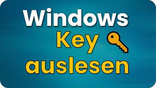 Windows Key auslesen 🔑 Win10 amp Win11 Product Lizenz [upl. by Htedirem]