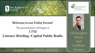 Listener Briefing Capital Public Radio [upl. by Eixela]