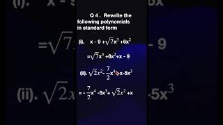 Samacheer Kalvi 9th Std  Algebra Polynomials  Exercise 3 1 Q4 [upl. by Cusack]