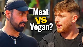 Vegan Hits Back at Skeptical Meat Eating Tate Fan [upl. by Ashraf]